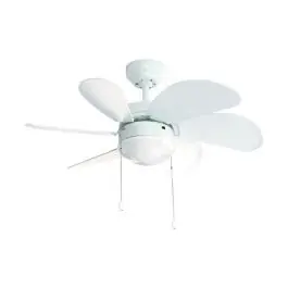 Ventilador de techo FM VT90B 80 cm 6 aspas blanco con luz - Climatización