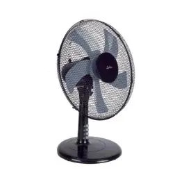 Ventilador sobremesa JATA 5 aspas 3 velocidades 50W negro JVVM3125 - Climatización