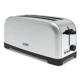 Tostador Solac 2 Ranuras Largas Inox 1400W TL5419 - Pequeños Electrodomésticos