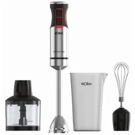 Batidora de mano Solac 1200W, picadora, varillas, vaso medidor BA5616 - Pequeños Electrodomésticos