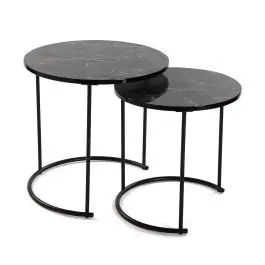 Set de 2 Mesas Nido en Color Negro 18790771 - Muebles