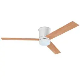 Ventilador de Techo de 132cm Motor DC con Mando y Temporizador Blanco/Haya UFESA 84105856 - Climatización