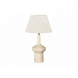 Lámpara de Sobremesa 60 cm con Base de Madera Natural HERA 50-139
