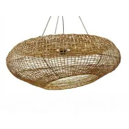 Lámpara de Techo 80 cm de Ratán Natural con Cadena RED 50-452
