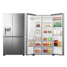 Frigorífico Americano Hisense Side by Side No Frost WiFi RS818N4IIE1 - Electrodomésticos