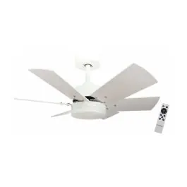 Ventilador de techo BASTILIPO Cala Blanca DC 75cm LED 6 vel. 5659 - Climatización