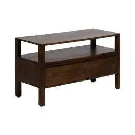 Mueble Bajo Marrón de Madera de Mango con 2 Puertas y 1 Hueco 97 cm 612861 - Muebles