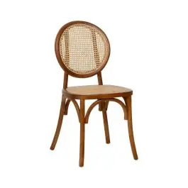 Silla Miel de Madera de Olmo con Respaldo Alto 44,5 cm 612650 - Sillas