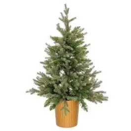 Árbol de Navidad con Macetero color Dorado