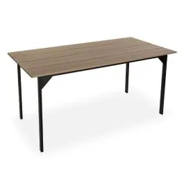Mesa de Comedor con Patas de color Negro COLLINS - Muebles
