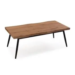 Mesa de Centro MDF y Acero 120x60 cm ARAMA 20880126 - Muebles
