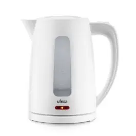 Hervidor Agua Ufesa 1.7L 2200W Blanco Apagado Automático EYRE - Pequeños Electrodomésticos
