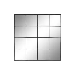 Espejo Cuadrado Decorativo en Hierro Negro 122 cm ES-218703