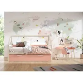 Dormitorio Juvenil con Cama Nido EVO, Escritorio y Estantes ADAPT 12 - Estancias
