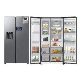 Frigorífico Side by Side SAMSUNG No Frost Inox 621L Display 9" RS90F64EETEF - Electrodomésticos
