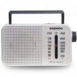 Radio Portátil Daewoo DW1122 Plata DW1122 - TV y Electrónica