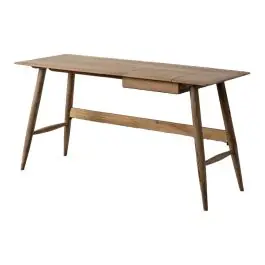 Escritorio de Madera de Mango Natural con Cajón 615243 - Estancias