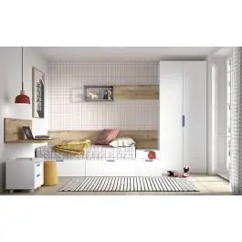 Dormitorio Juvenil con Cama y Armario WHYNOT 11 - Estancias