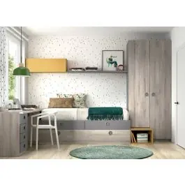 Dormitorio Juvenil con Cama Nido y Armario WHYNOT 23 - Estancias