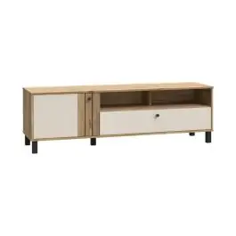 Módulo de TV en Roble y Sand con 1 Puerta y 1 Cajón KILLARNEY KQLT122L-M802