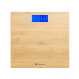 Báscula de Baño Orbegozo 180kg Bambú PB2335 - Belleza y Salud