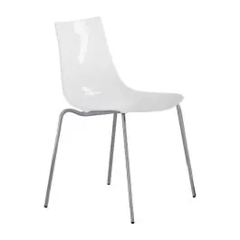 Silla de Cocina Apilable en Policarbonato Blanco YANKY - Sillas
