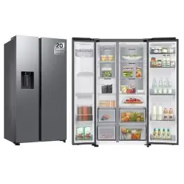 Frigorífico Side by Side SAMSUNG Inox Dispensador Clase E RS70F65KETEF - Electrodomésticos