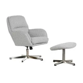 Sillón con Descalzadora Tapizado en Poliéster Metal MB-217773