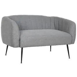 Sofá de 2 Plazas Tapizado en Poliéster Gris MB-207905