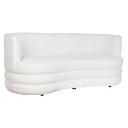 Sofá de Salón en Poliéster Borreguito Blanco MB-206622