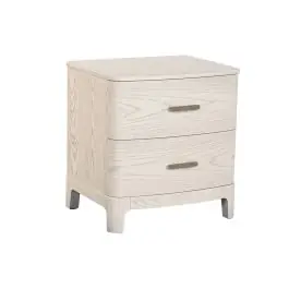 Mesita de Noche con 2 Cajones MDF y Metal MB-220062
