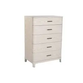 Sinfonier de Dormitorio en MDF Gris Claro con Tiradores de Metal MB-220064