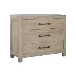 Cómoda de Madera de Hevea Natural con 3 Cajones MB-219415