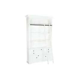 Estantería de MDF Blanco con Escalera MB-205715