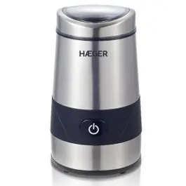 Molinillo de Café en Acero Inoxidable 200W con Depósito 60g HAEGER CG200001A - Pequeños Electrodomésticos