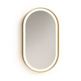 Espejo de Baño LED Retroiluminado en Dorado LOIRA T&A 073491 - Decoración