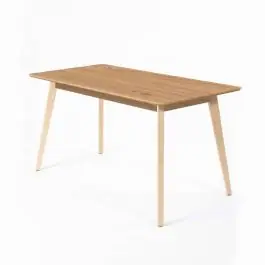 Mesa de Cocina Laminada con Patas de Madera LOTO - Muebles