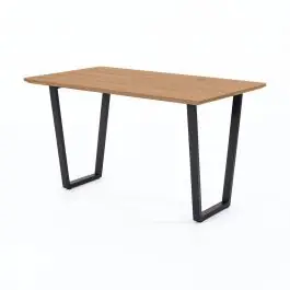 Mesa de Cocina con Patas de Aluminio y Tapa Laminada DALIA - Muebles