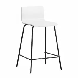 Taburete de Cocina Alto de Metal con Asiento Texturado LIRIO - Muebles