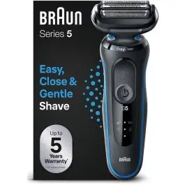 Afeitadora Eléctrica Serie 5 Wet & Dry con sistema EasyClean BRAUN 52B1000s - Belleza y Salud