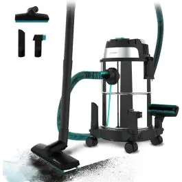 Aspirador Sólidos y Líquidos de Metal 16L CECOTEC ROCKSTAR 08113 - Pequeños Electrodomésticos