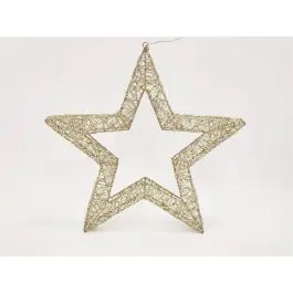 Iluminación de Navidad Estrella 3D Oro con 1200 LEDS PET LU-40
