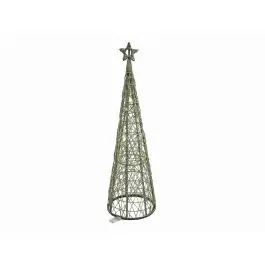 Árbol de Navidad Cónico Verde con Luz LED 130 cm 09-214
