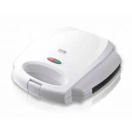 Sandwichera Grill Panini Haeger Zammy 2 Cavidades 750W Blanca SM75G004A - Pequeños Electrodomésticos