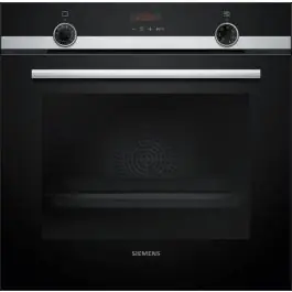 Horno Multifunción Siemens Pirolítico 71L A+ Negro/Inox Raíles 1 Nivel HB574AER4 - Electrodomésticos