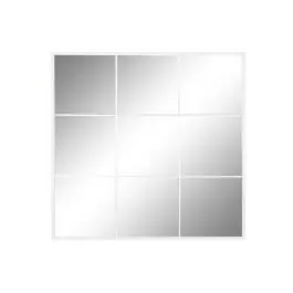 Espejo de Pared Cuadrado en Hierro Blanco Ventana ES-204880