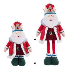 Figura Decorativa Navideña en Poliéster Rojo REY 743192 - Navidad
