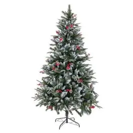 Árbol de Navidad Mixto con Piñas y Acebo 180 cm 723089