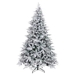 Árbol de Navidad Mixto Nevado con 873 Ramas 210 cm 723094