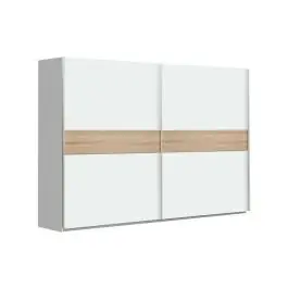 Armario de Dormitorio 269 cm 2 Puertas Correderas Blanco Roble Sonoma WNPS123E1-Q89
